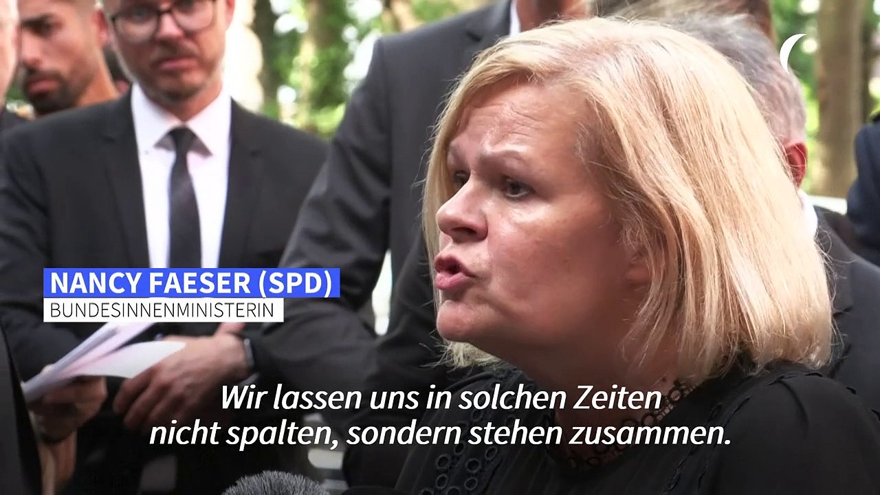 Faeser in Solingen: "Wir lassen uns nicht spalten"