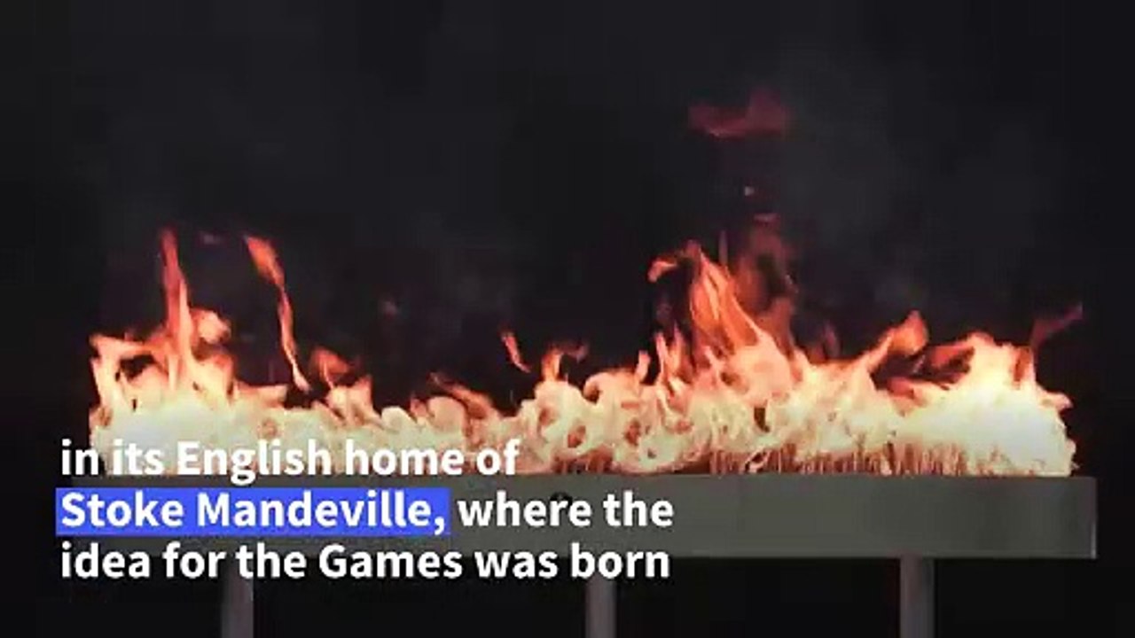 Paralympic torch begins journey to Paris at its English home of Stoke Mandeville