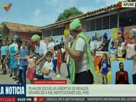 Plan Escuelas Abiertas 2024 beneficia a familias con actividades recreativas en el estado Apure