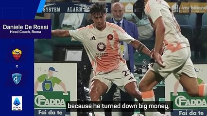 Dybala staying at Roma 'a nice story' - De Rossi