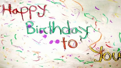 Happy  Birthday day Poster drawing easy