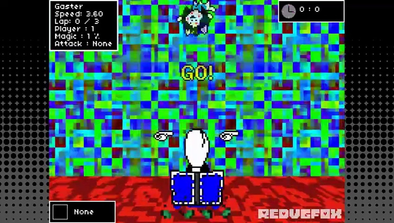 W.D. Gaster Gameplay - Undertale Racer (UnderRacer)