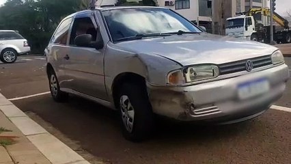 Gol e Onix se envolvem em acidente de trânsito no Centro