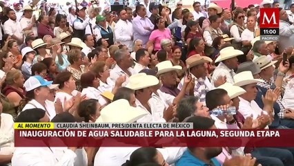 AMLO y Sheinbaum inauguran Agua Saludable para La Laguna, en Durango