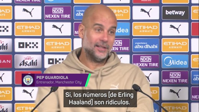 Guardiola: En lo que respecta a goles, Haaland puede competir con Messi y Cristiano
