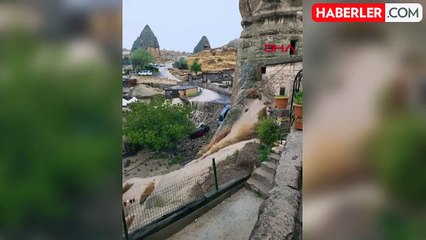 Nevşehir'in turistik Kapadokya bölgesi sele teslim oldu