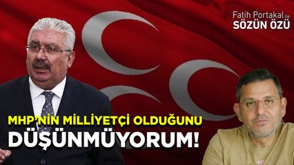 MHP’NİN MİLLİYETÇİ OLDUĞUNU DÜŞÜNMÜYORUM! MİLLİYETÇİLİK BÖYLE OLMAZ!