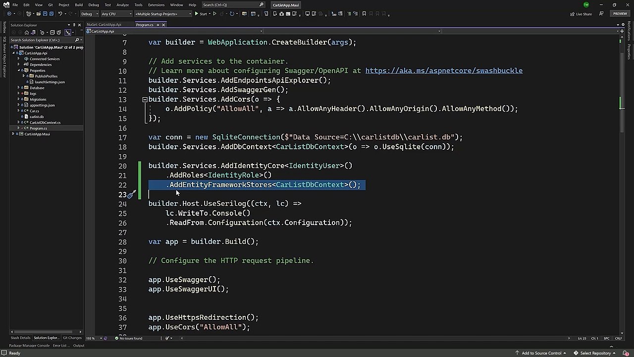 39 - Add Identity to API
