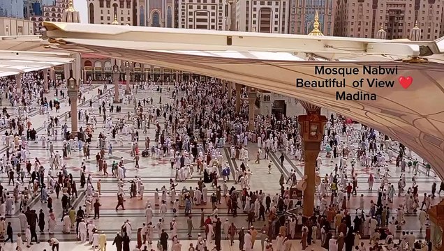 Beautiful ❤️ of view Masjid Nabwi #madinasharif#viralvideo#saudiarabia