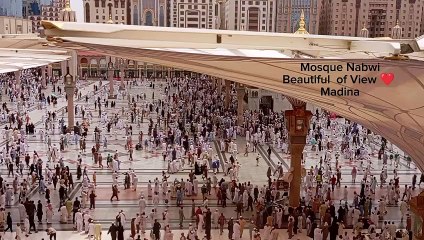 Beautiful ❤️ of view Masjid Nabwi #madinasharif#viralvideo#saudiarabia