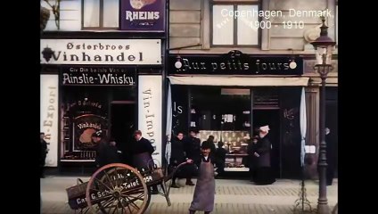 Cómo era. Copenhague, Dinamarca,  en 1900-1910