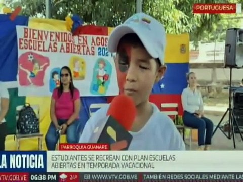 Portuguesa | Niños y niñas disfrutan de actividades recreativas a través del Plan Escuelas Abiertas