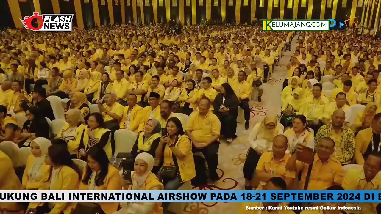 Jokowi Sampaikan Pidato di Penutupan Munas XI Partai Golkar Tahun 2024