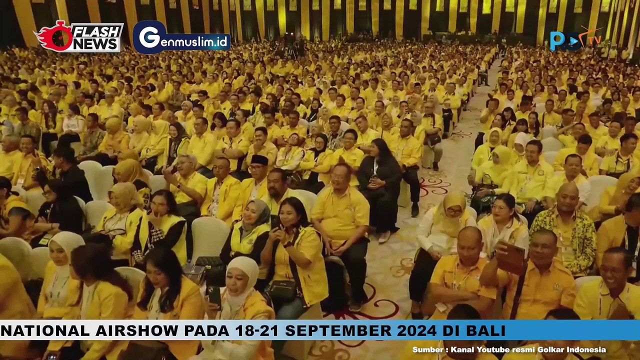 Jokowi Sampaikan Pidato di Penutupan MUNAS XI Partai Golkar Tahun 2024
