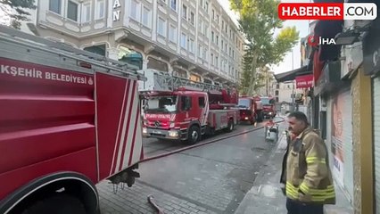 Tarihi Kapalıçarşı'da korkutan yangın