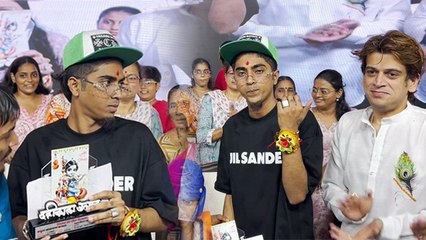 MC Stan Put Tilak and Wear Kalwa In Hand at Janmashtami Event Video Viral, Public Shocking Reaction