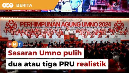 Umno tak dabik dada, sasaran pulih disebut Johari realistik