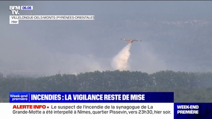 Télécharger la video: Pyrénées-Orientales: l'incendie qui a brûlé 30 hectares de végétation  a cessé de progresser