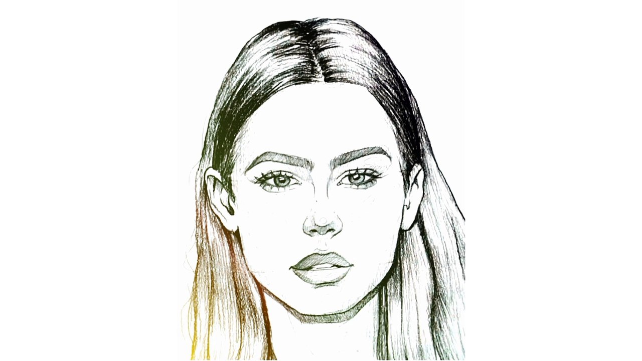 How to Draw a girl face with pencil