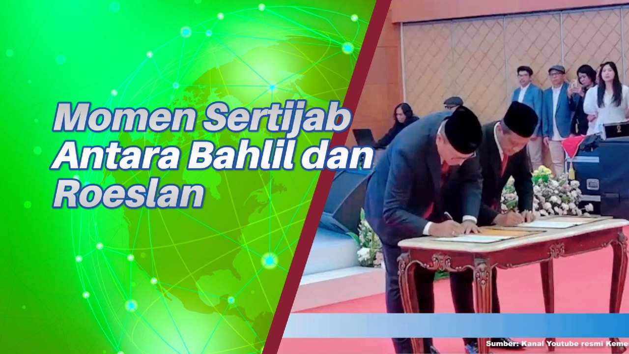 Momen Sertijab Antara Bahlil Dan Roeslan