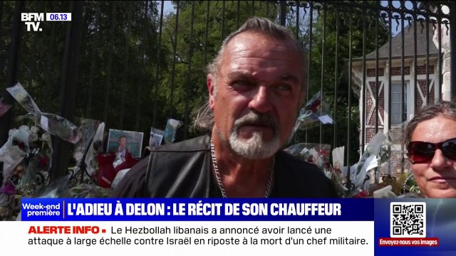C'était quelqu'un de très important dans notre vie : les fans ont rendu un dernier hommage à Alain Delon devant sa résidence à Douchy