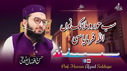 New Punjabi Kalam 2024 || Sarkar Jia Koi Nahi || Hafiz Hassan Afzaal Siddiqui || Islamic Hub