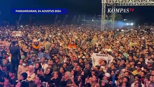 Susi Pudjiastuti & PM Timor Leste Xanana Gusmao Joget Bareng Slank di Pesta Rakyat Pangandaran