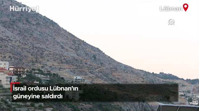 İsrail ordusu Lübnan'ın güneyine saldırdı
