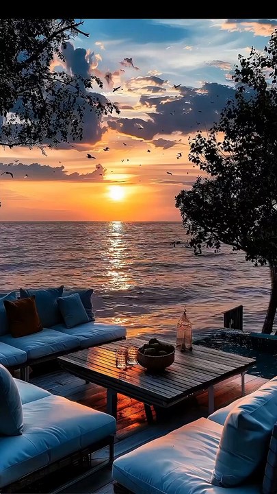 Unwind with a Perfect Sunset by the Sea.