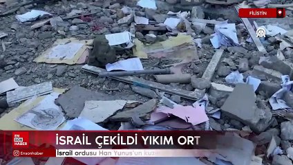 İsrail ordusu Han Yunus'un kuzeyini yerle bir etti