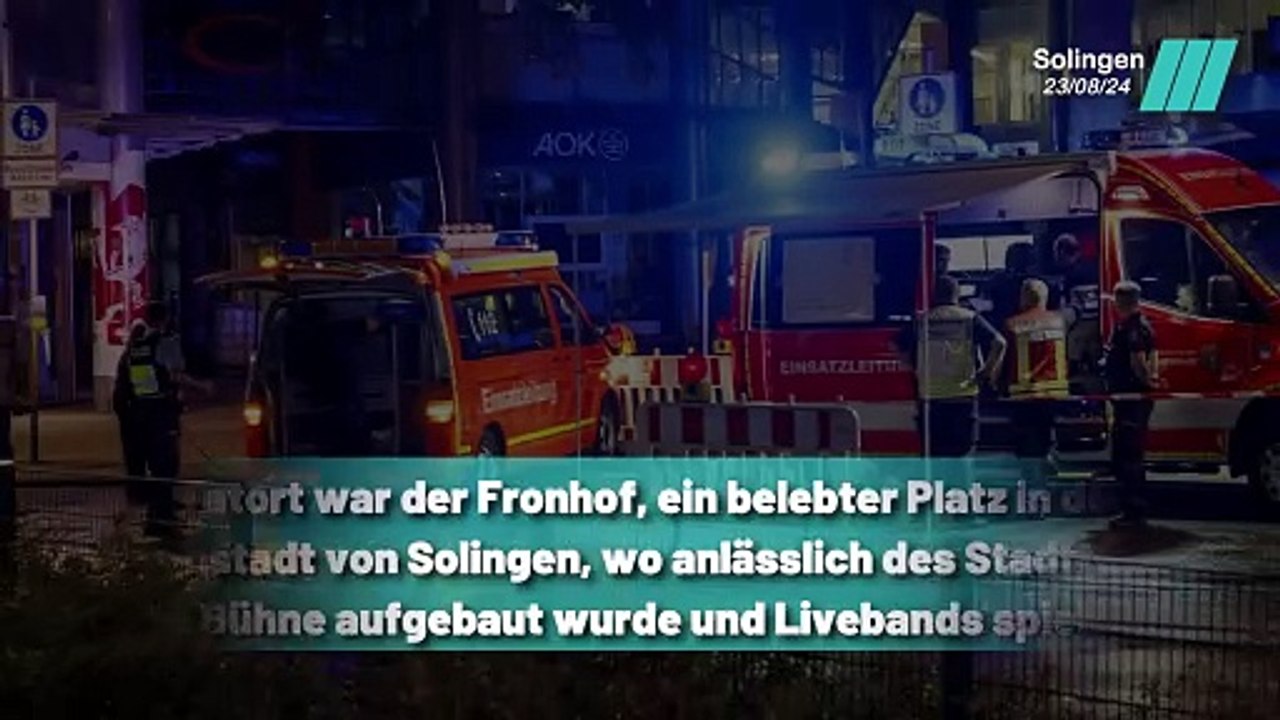 Mann auf der Flucht nach Messerangriff beim Stadtfest in Solingen