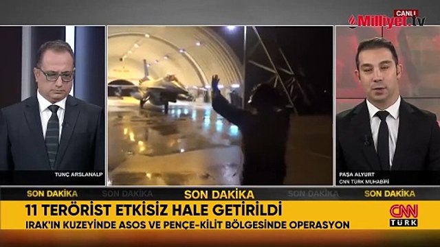 Irak'ın kuzeyinde tespit edilen 11 PKK'lı terörist öldürüldü