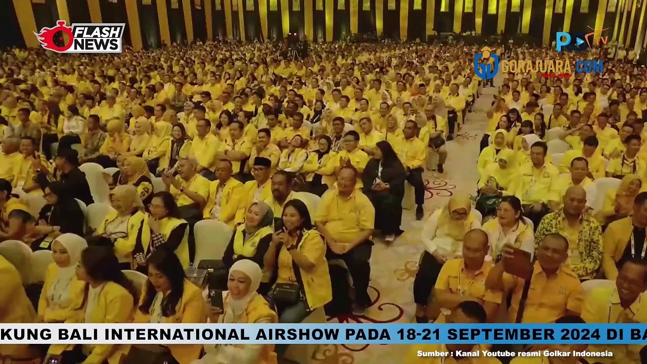 JOKOWI SAMPAIKAN PIDATO DI PENUTUPAN MUNAS XI PARTAI GOLKAR TAHUN 2024