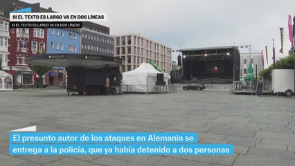 NO USAR El supuesto autor de los ataques en Solingen se entrega a la policía