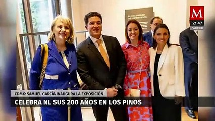 Samuel García inaugura exposición de Nuevo León en Los Pinos para celebrar 200 años