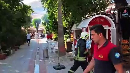 Kafede tüp patladı :1 yaralı