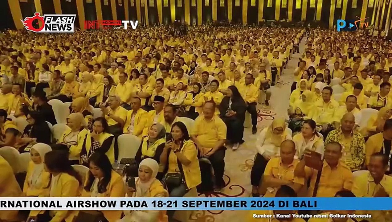 Jokowi Sampaikan Pidato di Penutupan Munas XI Partai Golkar Tahun 2024