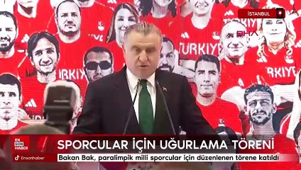 Paralimpik Oyunları'nda mücadele edecek milli sporcular Fransa'ya uğurlandı