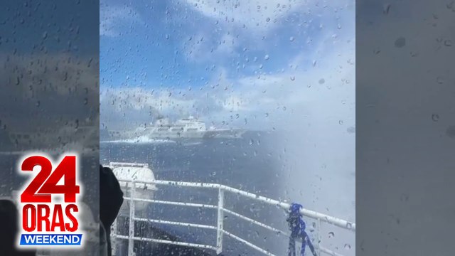 BRP Datu Sanday ng BFAR, ilang beses binangga at binomba ng tubig ng mga barko ng China (Extended Version) | 24 Oras Weekend