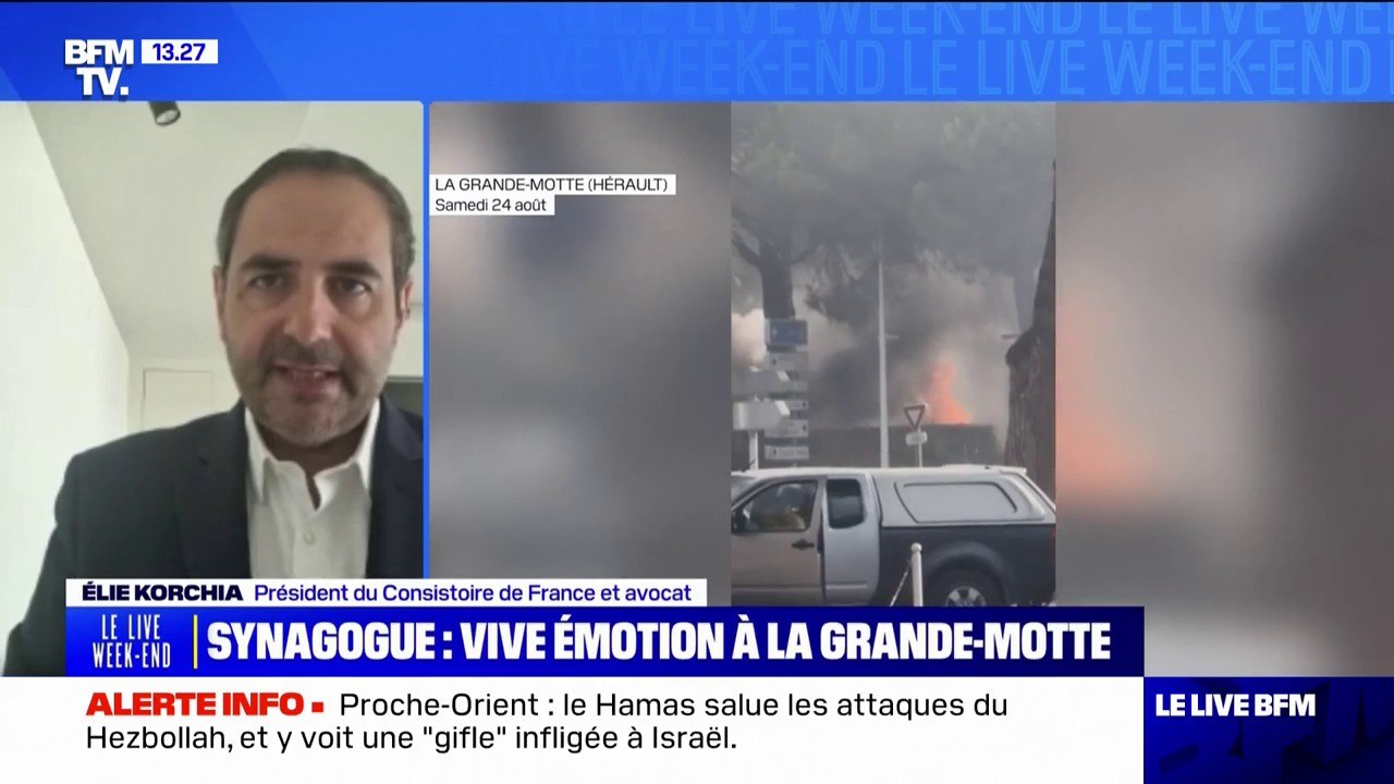 "Nous savions que cette menace était là": Élie Korchia, président du Consistoire de France, réagit à l'incendie de la synagogue de La Grande-Motte