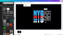 NYC T-shirt typography  Design  in Canva Tutorial ICanva tutorial l easy canva lT-shirt typography