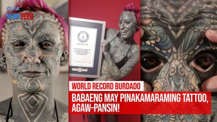 World record BURDADO! Babaeng may pinakamaraming tattoo, agaw-pansin | GMA Integrated Newsfeed