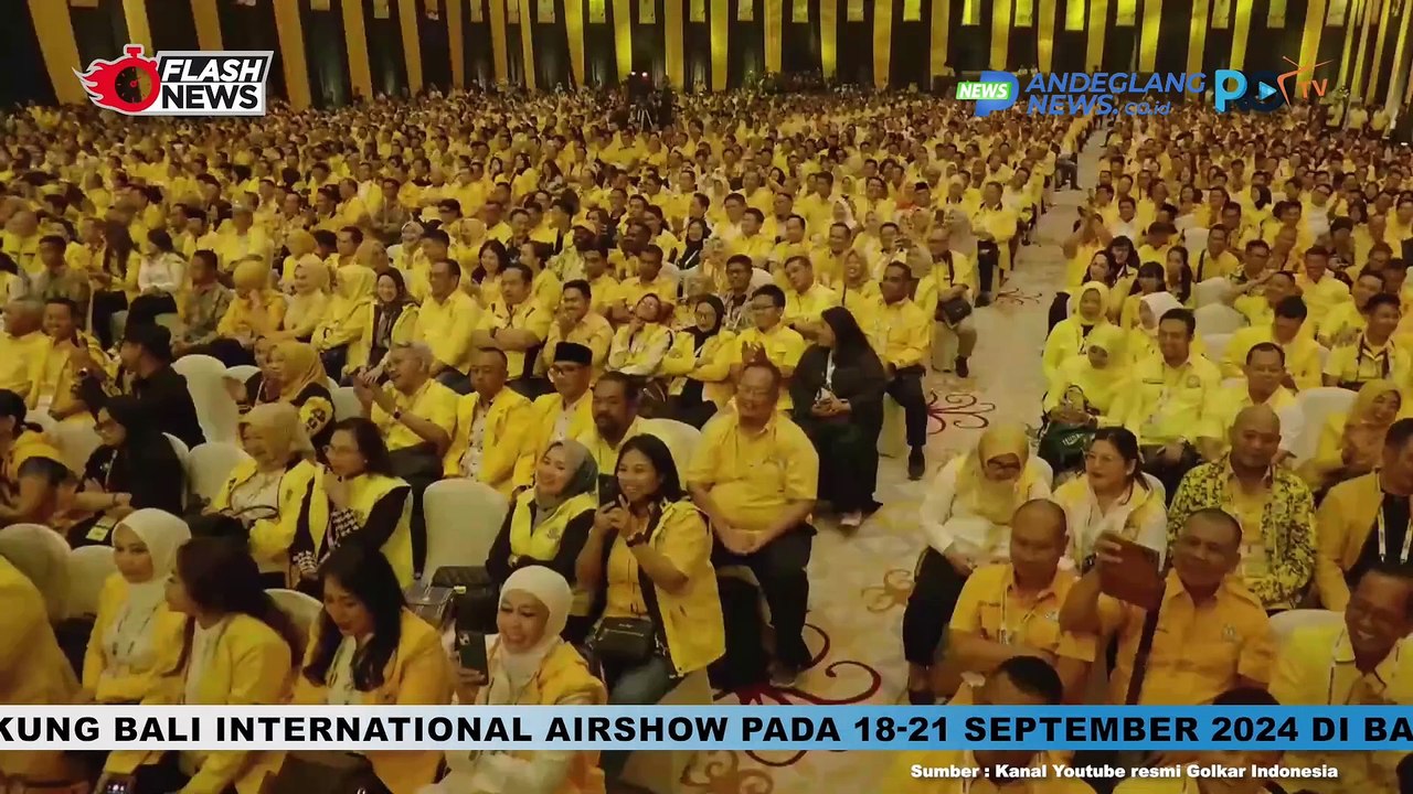 JOKOWI SAMPAIKAN PIDATO DI PENUTUPAN MUNAS XI PARTAI GOLKAR TAHUN 2024