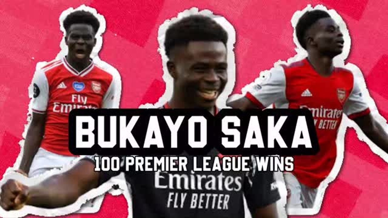 Bukayo Saka joins the Premier League's 100 club
