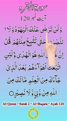 Al-Quran - Surah 2 - Al-Baqara - Ayah 120 | hafiz salman ali