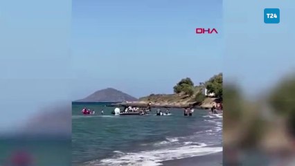 Bodrum’da Sahil Güvenlik kaçak göçmenlerin peşine düştü; o anlar kamerada