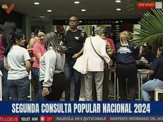 Habitantes de la parroquia El Valle participan en la segunda consulta popular nacional 2024