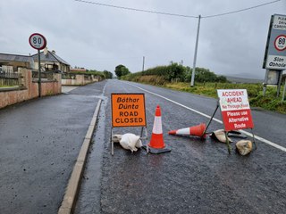 Road closure following fatal road traffic collision at Quigley's Point, Donegal