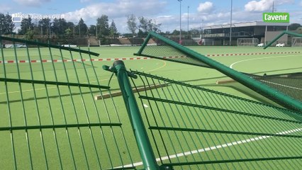 Le vent violent a endommagé les installations du club du chef-lieu