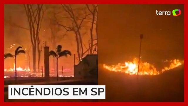 Chamas avançam em Ribeirão Preto e causam pânico em moradores do interior de SP
